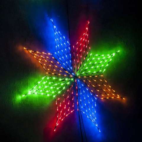 Outdoor decoration led net light Octagonal net led light christmas decoration