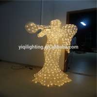 3D Christmas angel light with , Acrylic angel light, 3D angel sculpture motif light